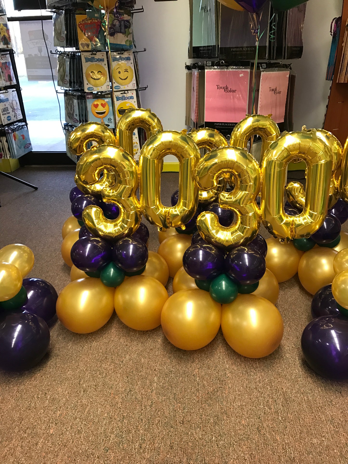 Number Balloon Table Centerpiece
