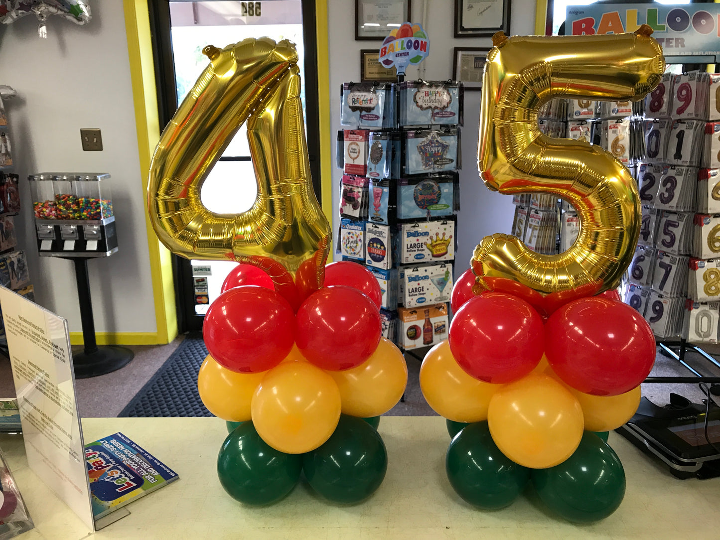 Number Balloon Table Centerpiece