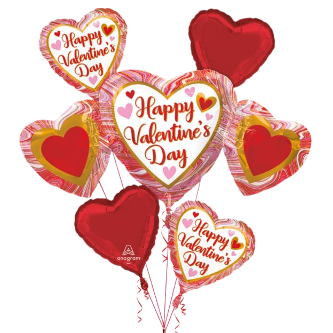 HVD Marble Heart Trio Bouquet