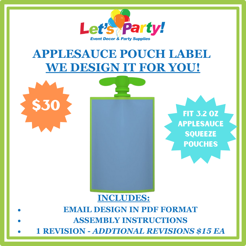 Applesauce Pouch Label