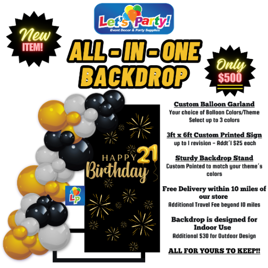 All-In-One Balloon Display Backdrop