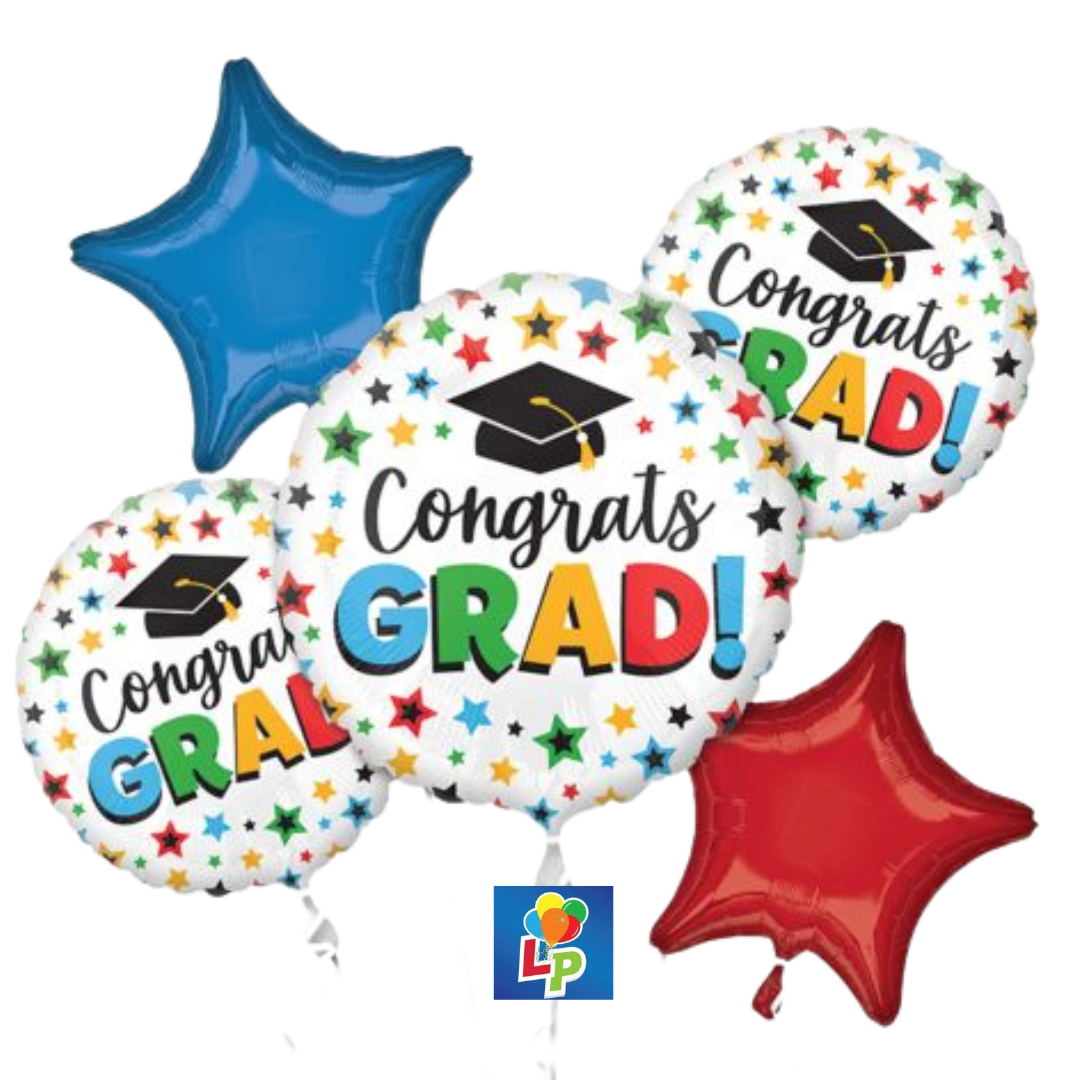 Multi-Colored Grad Bouquet