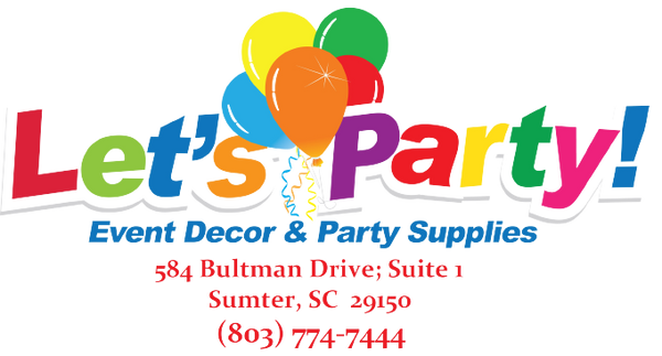 Let's Party! Event Decor & Party Supplies logo