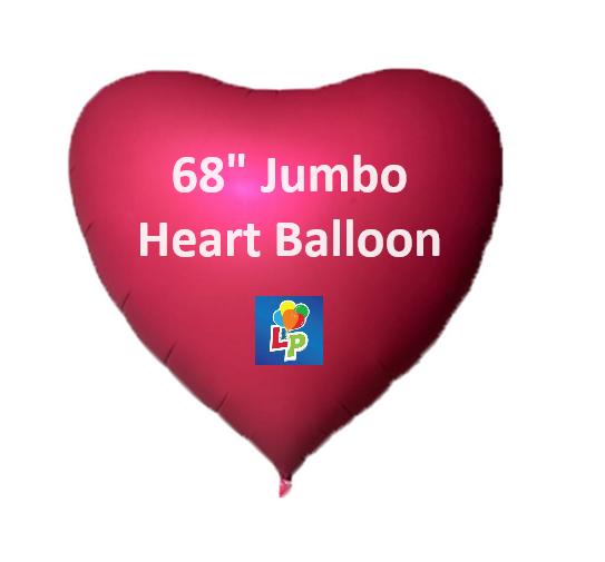 68" JUMBO Heart Balloon