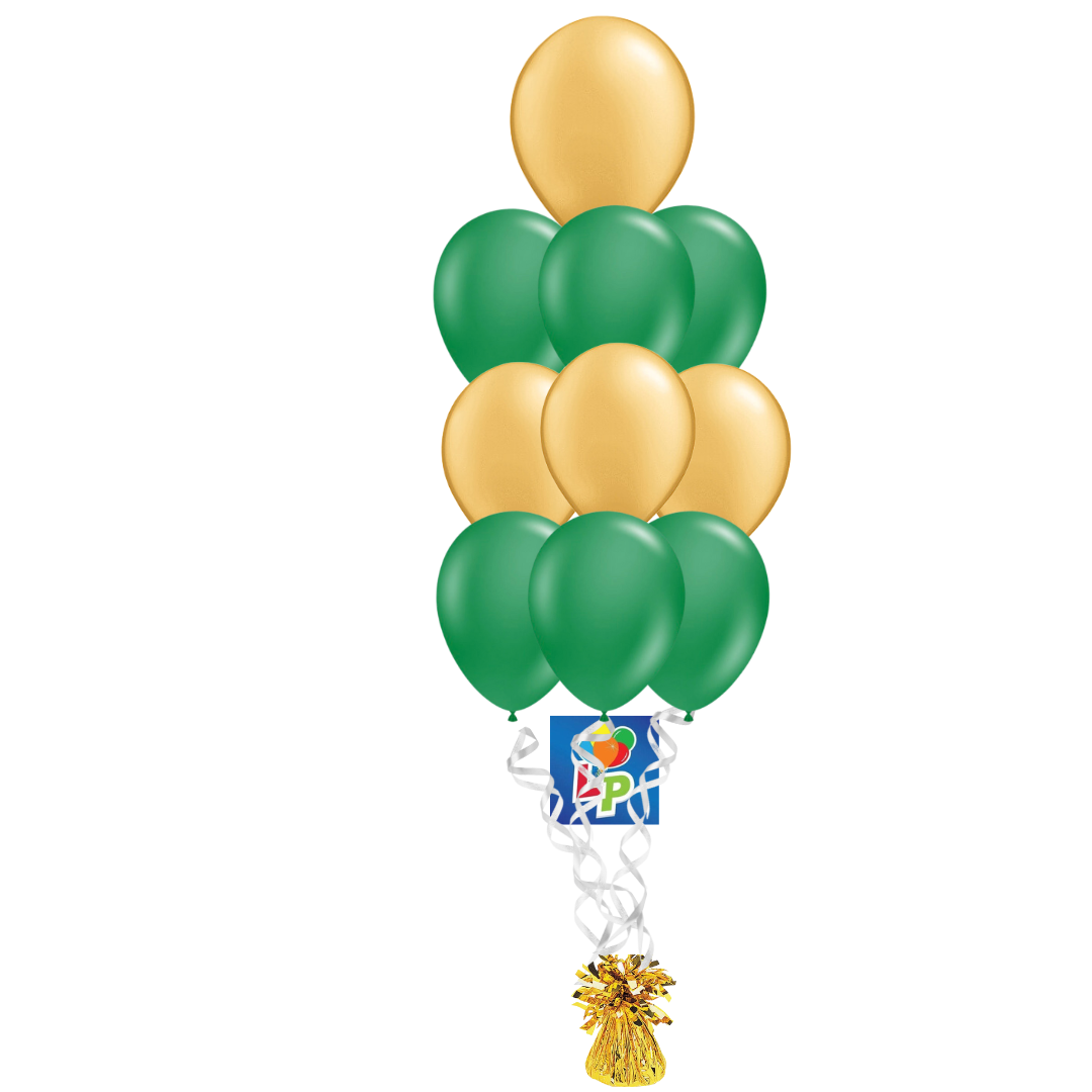 St. Patrick's Day - 10 Latex Balloon Bouquet