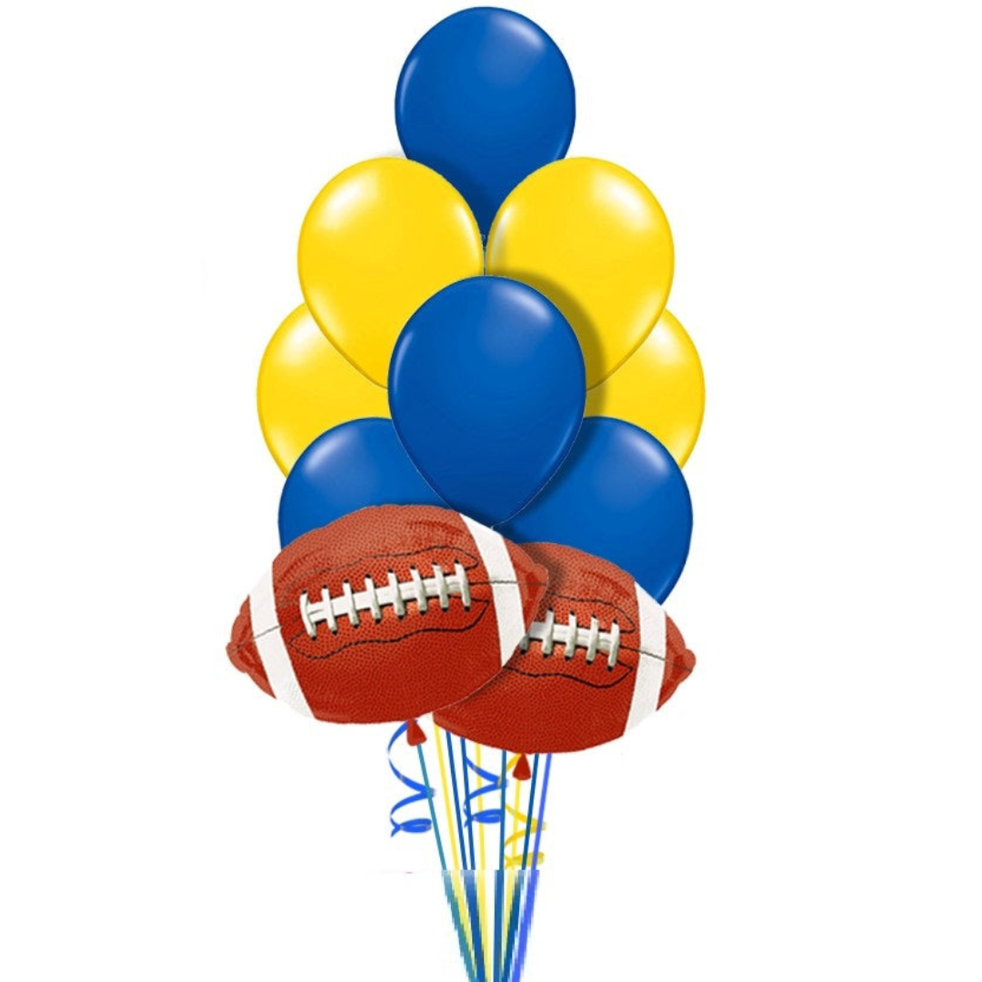 Football Balloon Bouquet - Choose Your Balloon Color(s)