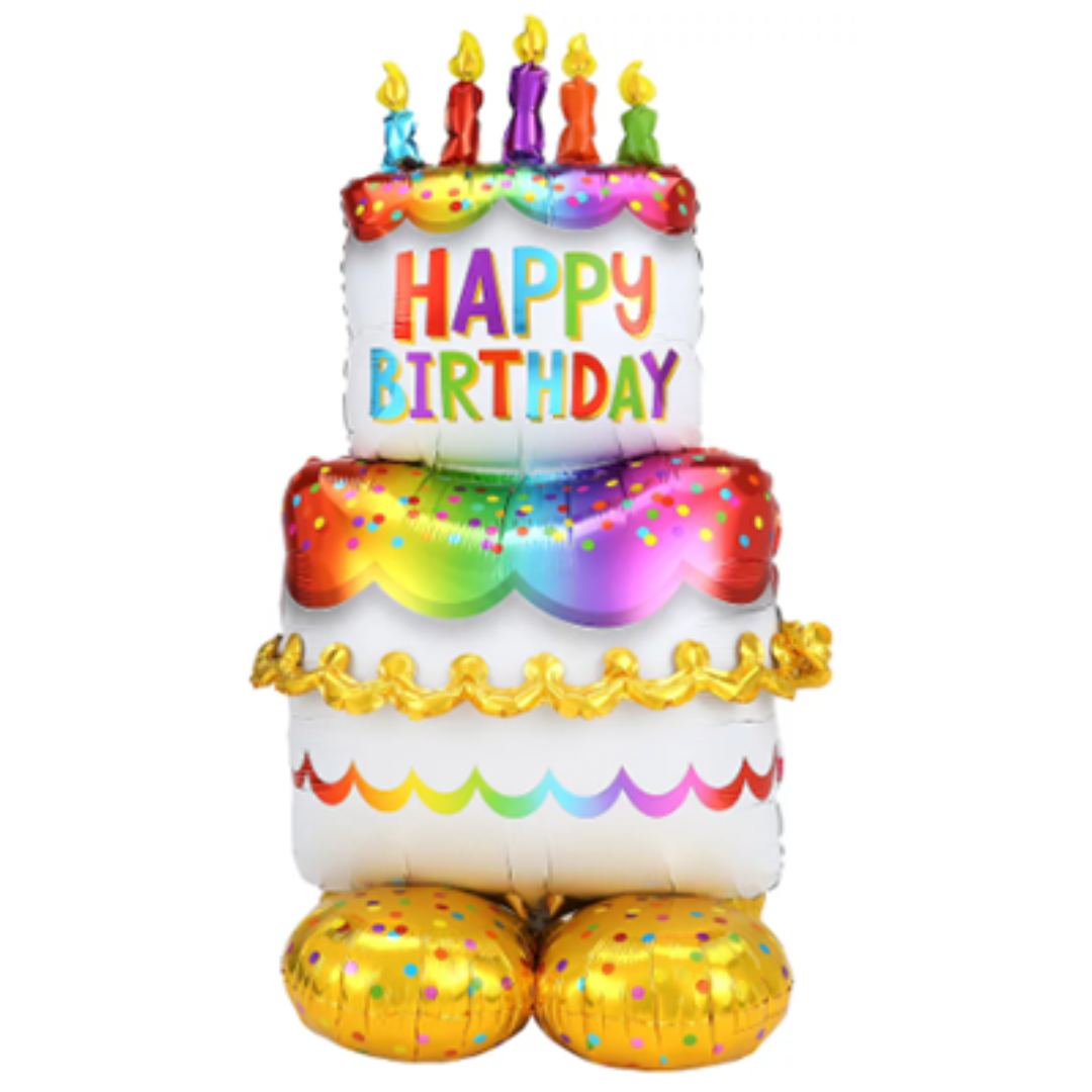 53" Airloonz Birthday Cake Balloon