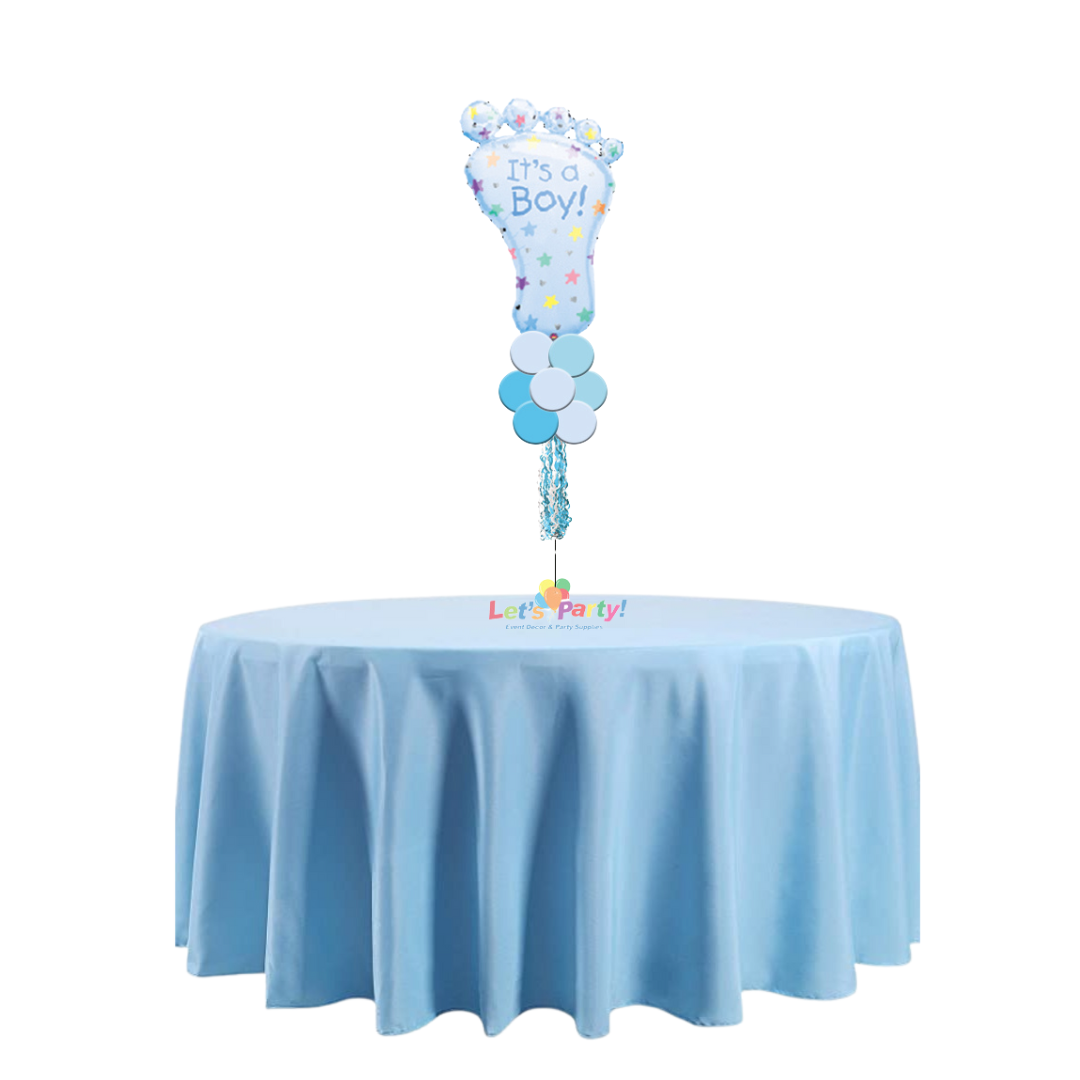 Baby Boy Foot - Table Centerpiece