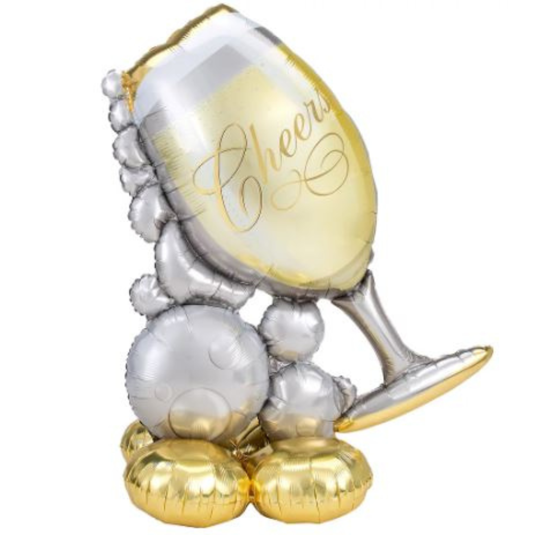 51" Airloonz Bubbly Wine Glass Balloon