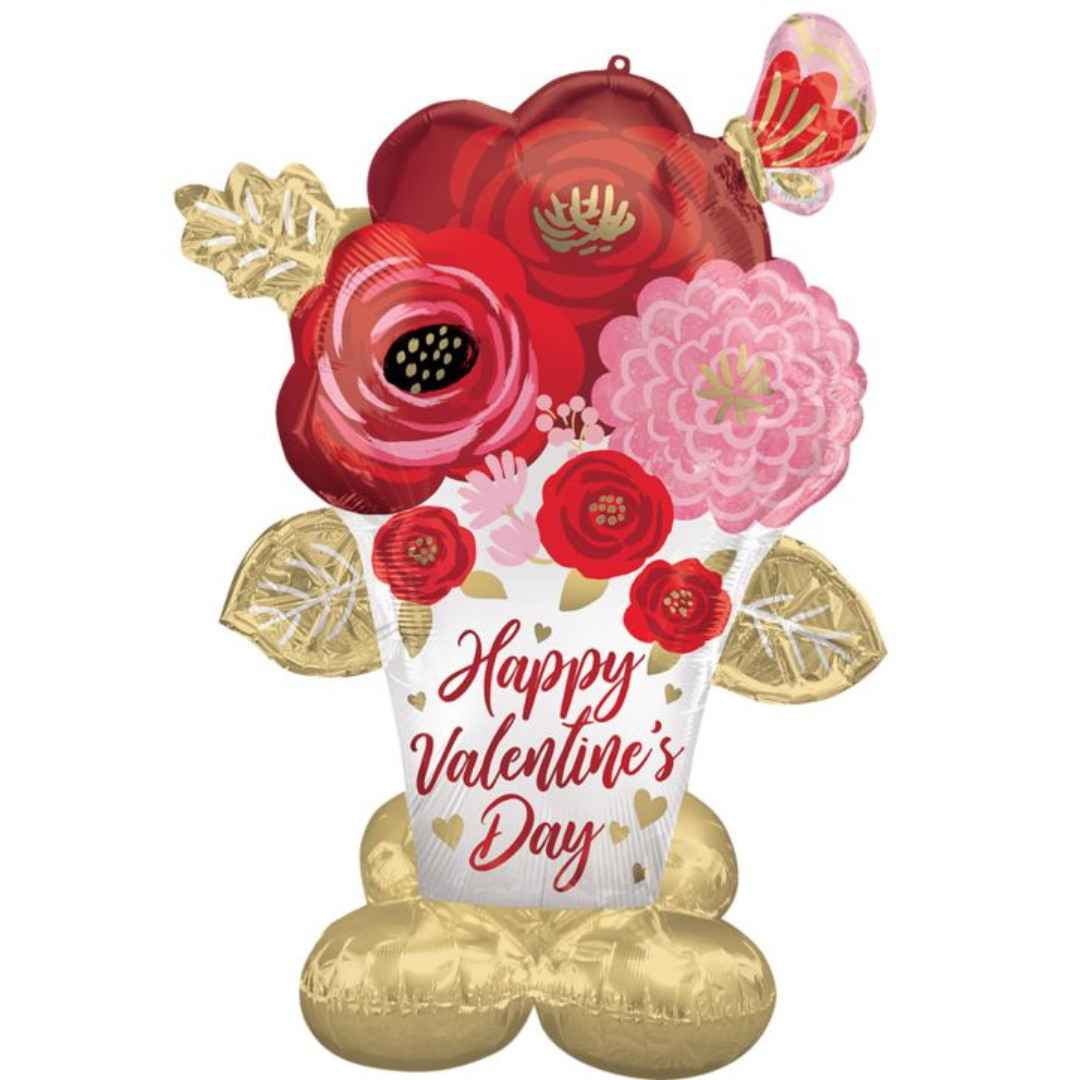 53" HVD Satin Painted Flowers AirLoonz