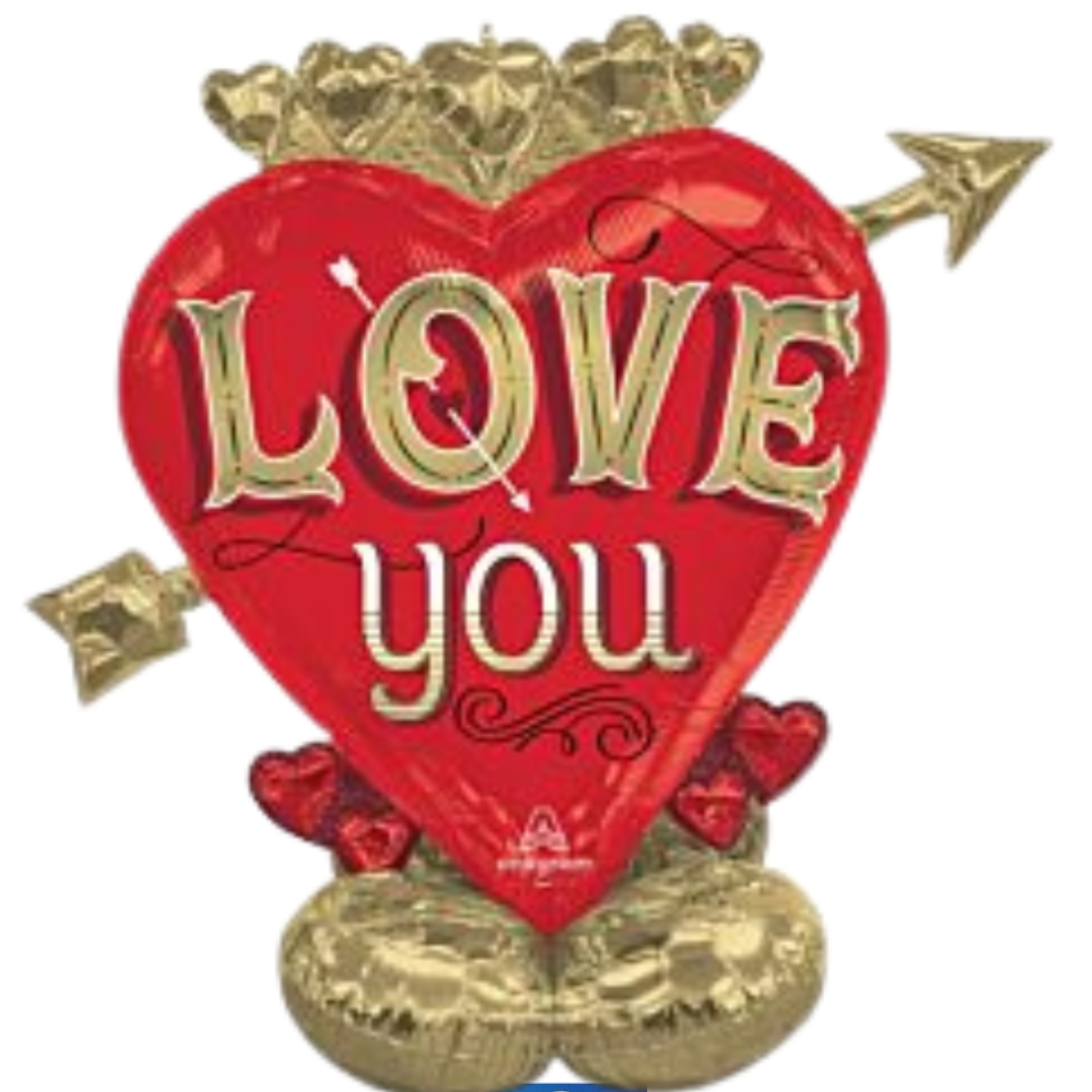 46" Just My Type Heart and Arrow AirLoonz