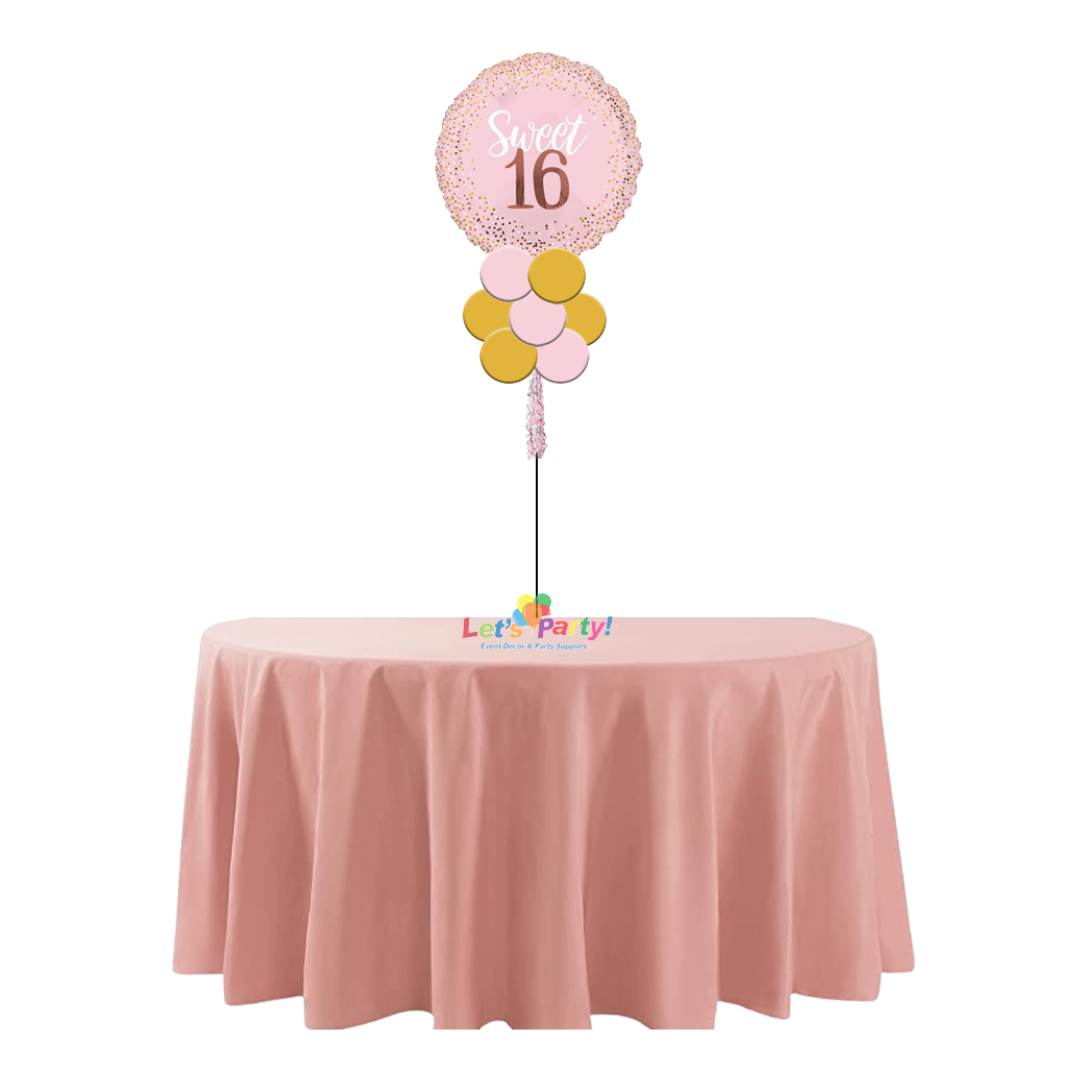 Sweet 16 Blush - Table Centerpiece