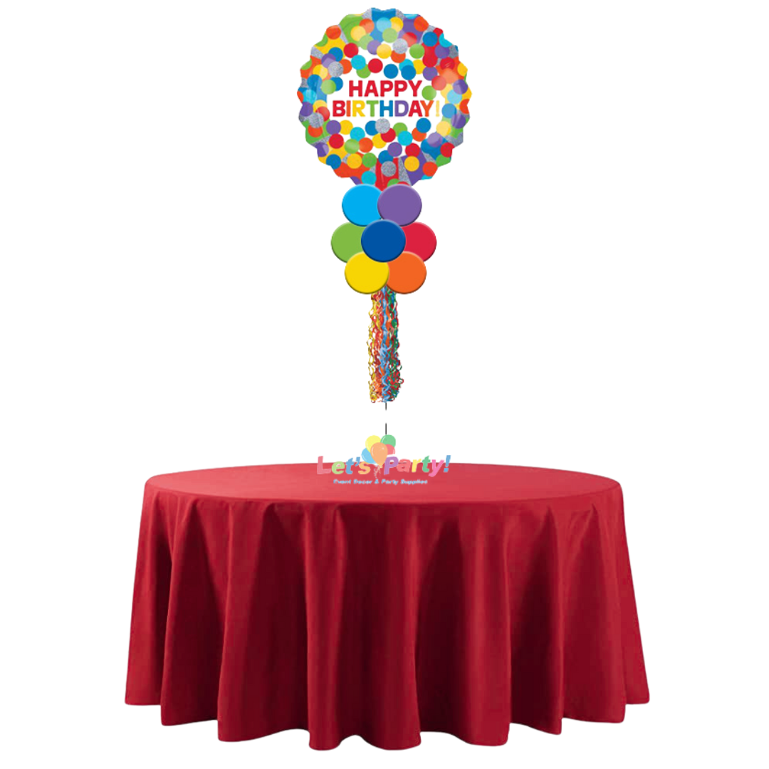 Happy Birthday Dots - Table Centerpiece