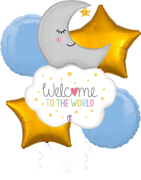 Welcome To The World Blue Bouquet