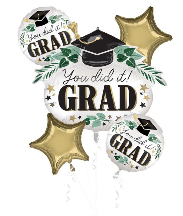 Satin You Did It Ivy Grad Bouquet - Let's Party! Event Decor & Party Supplies