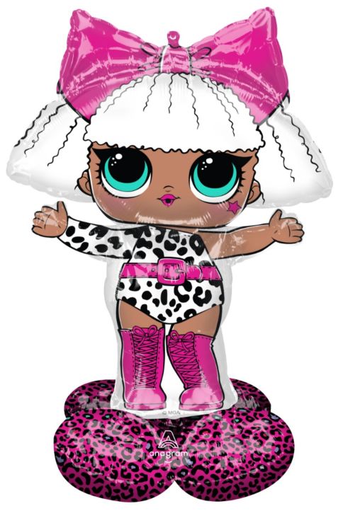 47" Airloonz LOL Glam Diva - Let's Party! Event Decor & Party Supplies