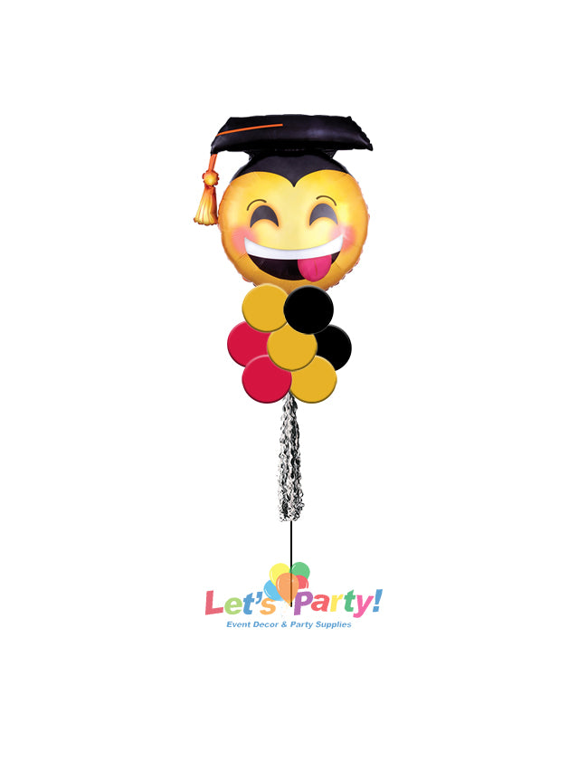Emoji Grad - Yard Balloon Art - Let's Party! Event Decor & Party Supplies