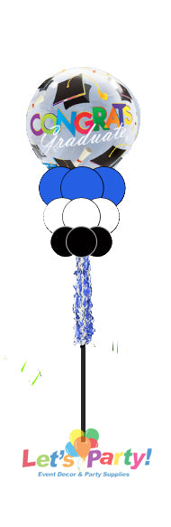 Congrats Graduate Bubble - Yard Balloon Art - Let's Party! Event Decor & Party Supplies