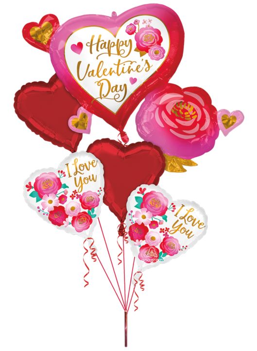 HVD Heart and Rose Bouquet - Let's Party! Event Decor & Party Supplies