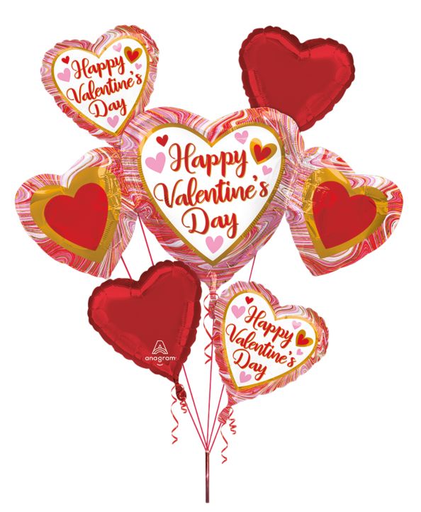 HVD Marble Heart Trio Bouquet - Let's Party! Event Decor & Party Supplies