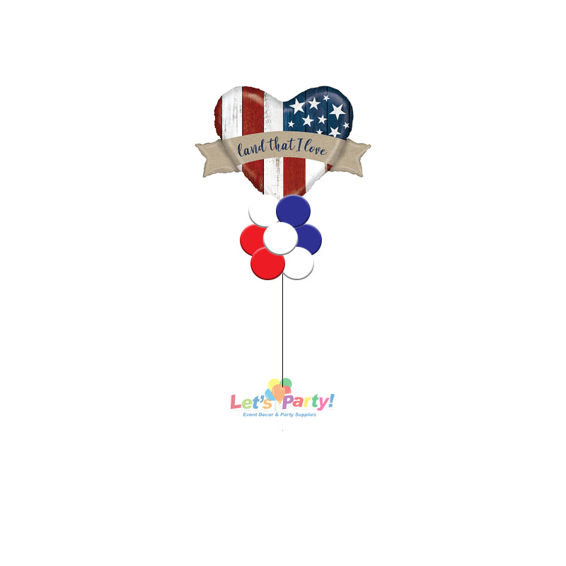 Land That I Love - Yard Balloon Art - Let's Party! Event Decor & Party Supplies