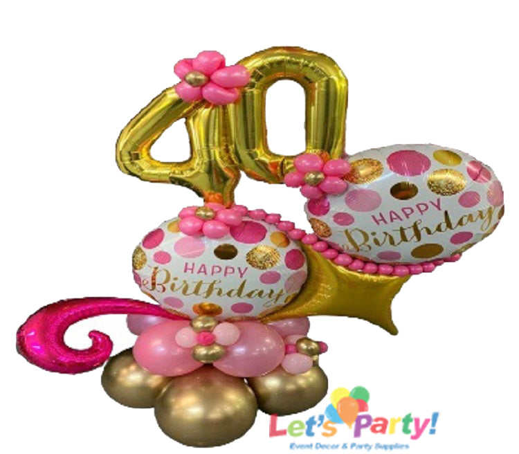 Pretty in Pink Happy Birthday - Mini Marquee - Let's Party! Event Decor & Party Supplies