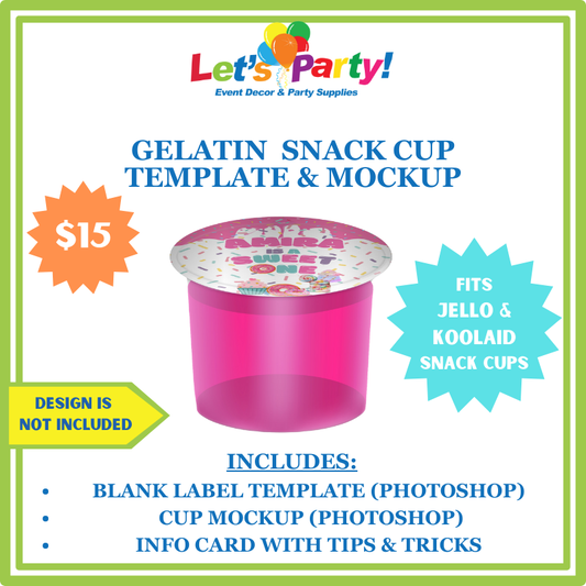 Gelatin Snack Cup Label