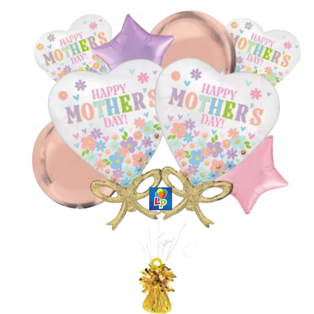 Premium Daisy Chain Mother's Day Foil Balloon Bouquet