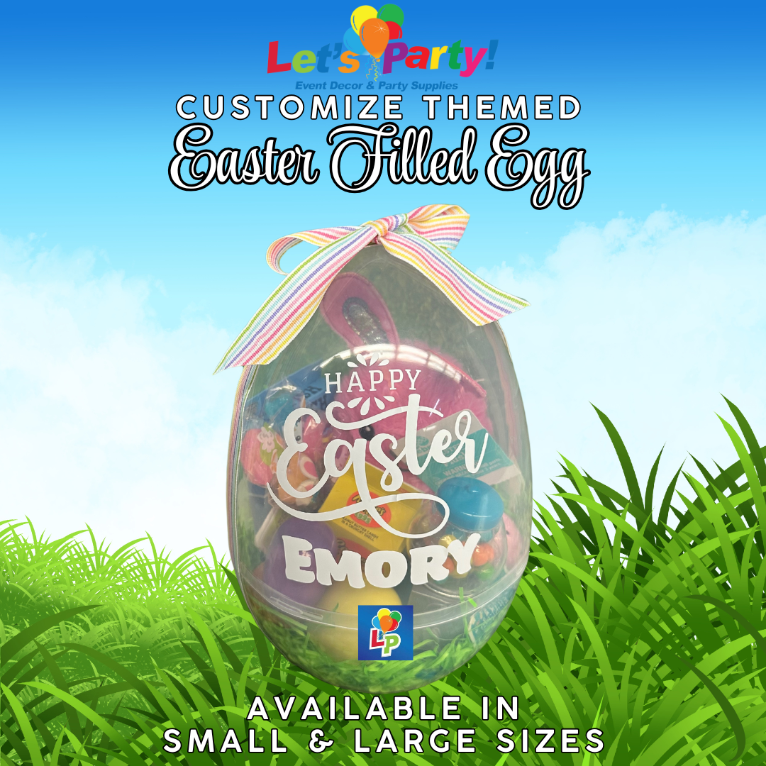 Custom Easter Gift Egg "Personalized" with name - Choose Your Size