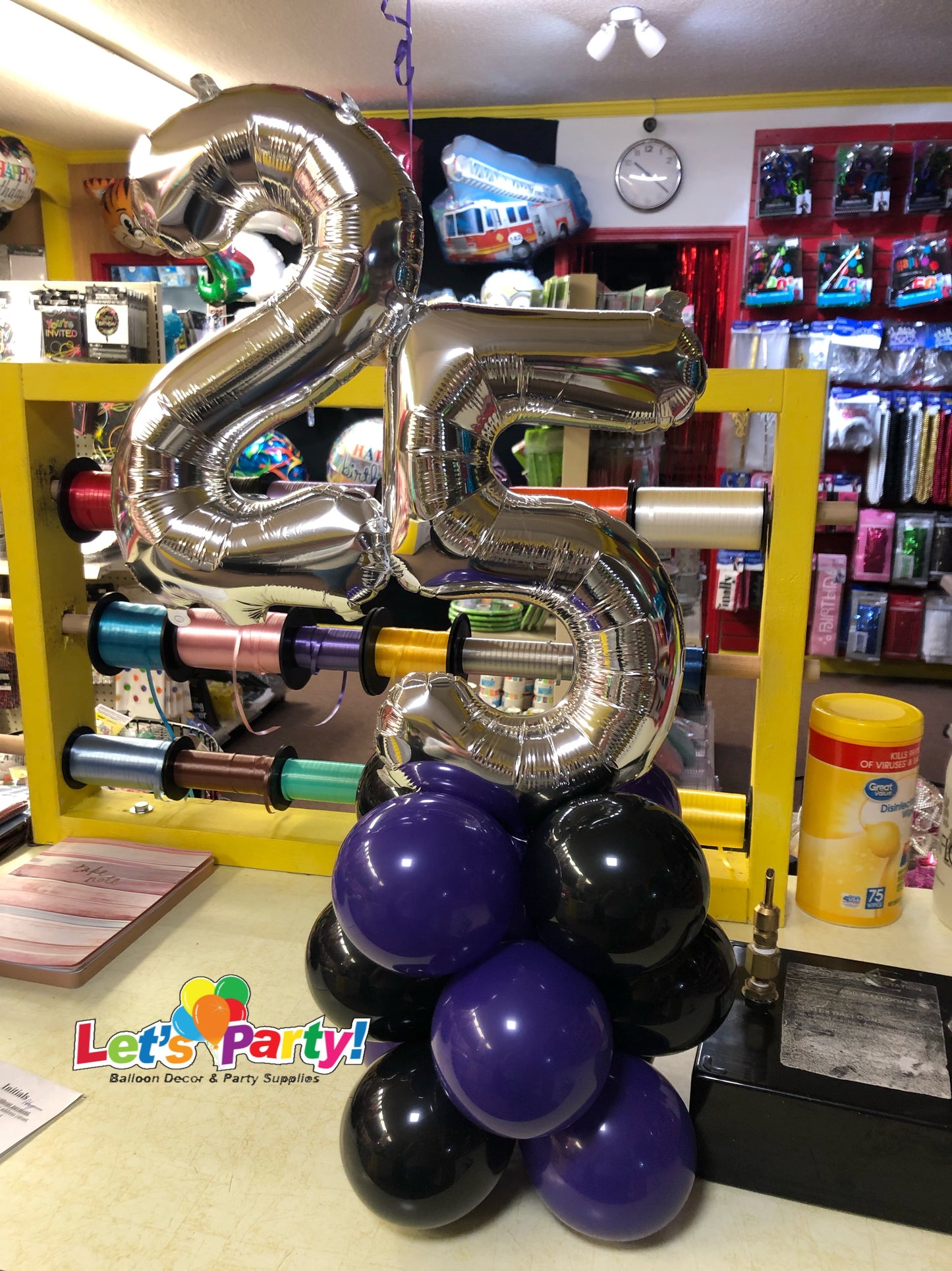 Number Balloon Table Centerpiece