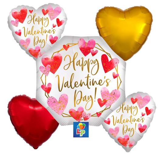 HVD Satin Hearts Bouquet