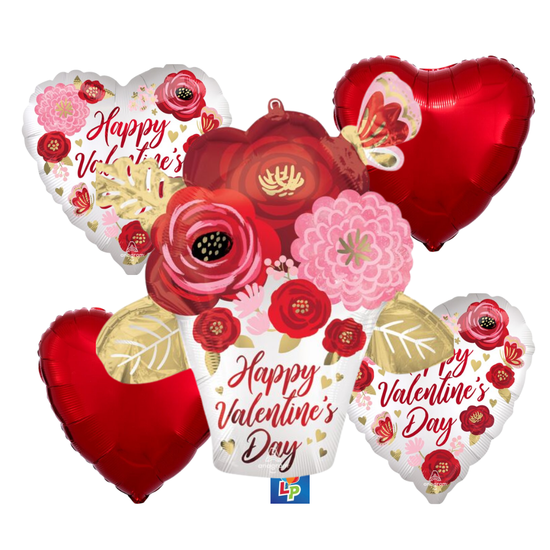 HVD Satin Painted Flowers Bouquet