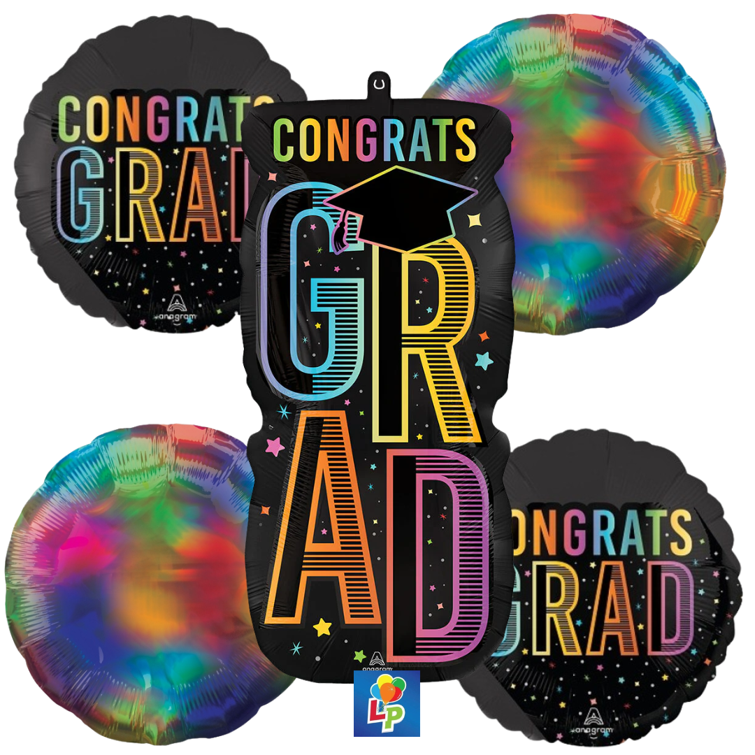 Multi Color Congrats Grad Bouquet