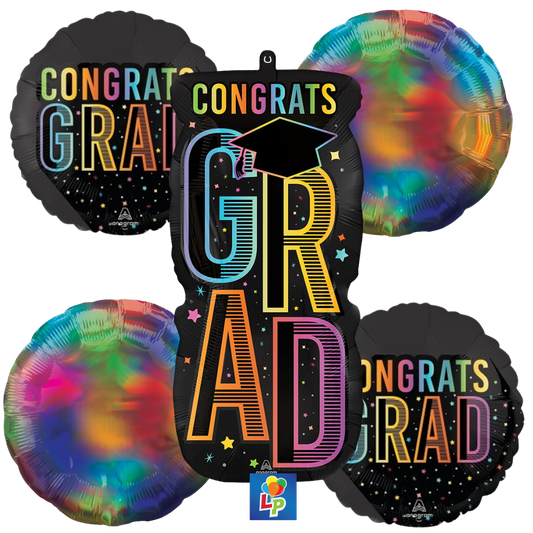 Multi Color Congrats Grad Bouquet