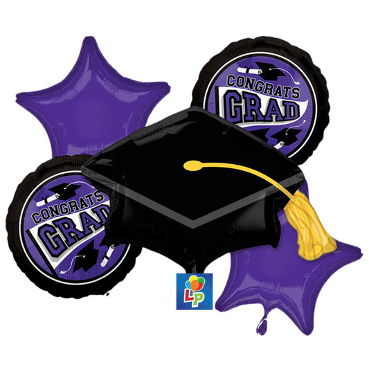 Congrats Grad Bouquet - Choose Your School Color