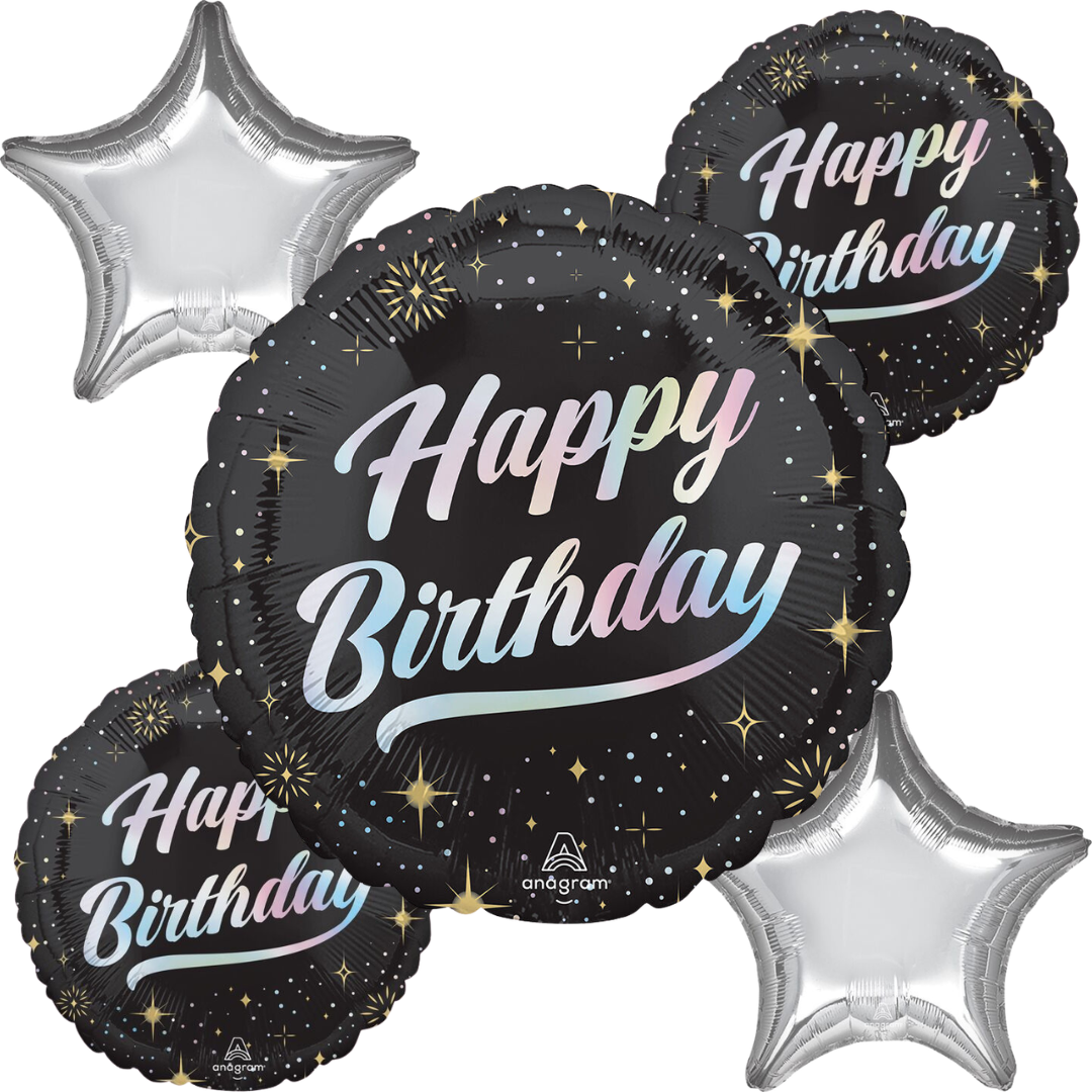 Sparkling Birthday (New) Balloon Bouquet