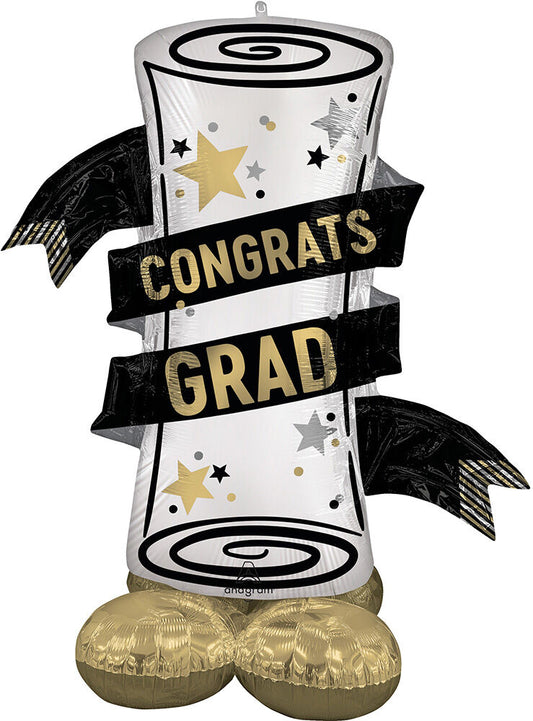 55" Satin Grad Diploma AirLoonz