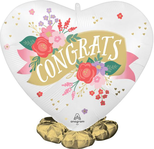 21" Satin Floral Toast Frillz