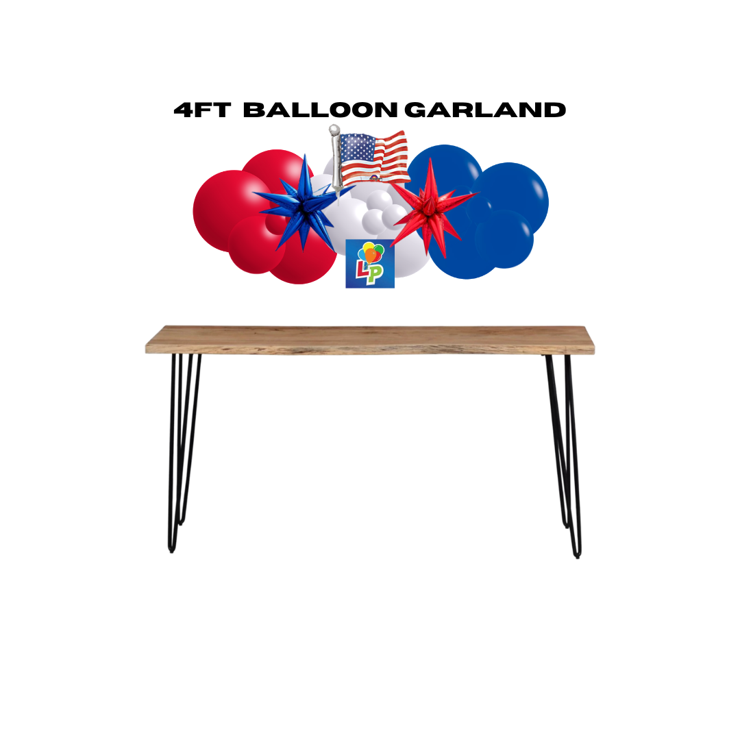 Patriotic Theme "Grab N Go" Balloon Garland
