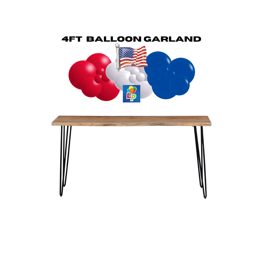 Patriotic Theme "Grab N Go" Balloon Garland