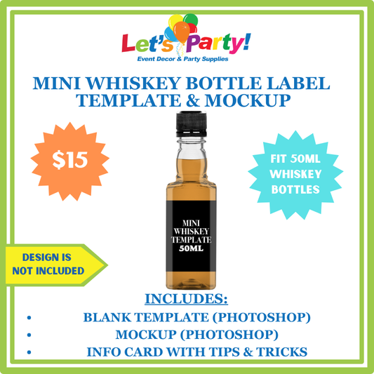 Mini Whiskey Bottle Label