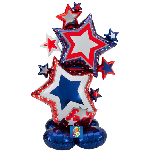 59" Patriotic Star Cluster Airloonz