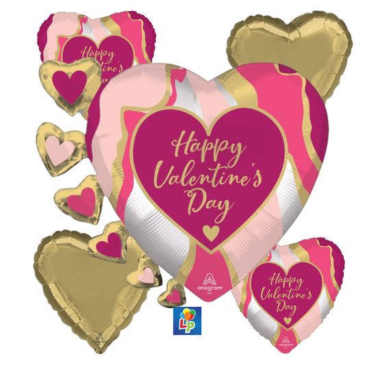 HVD Satin Abstract Marble Bouquet