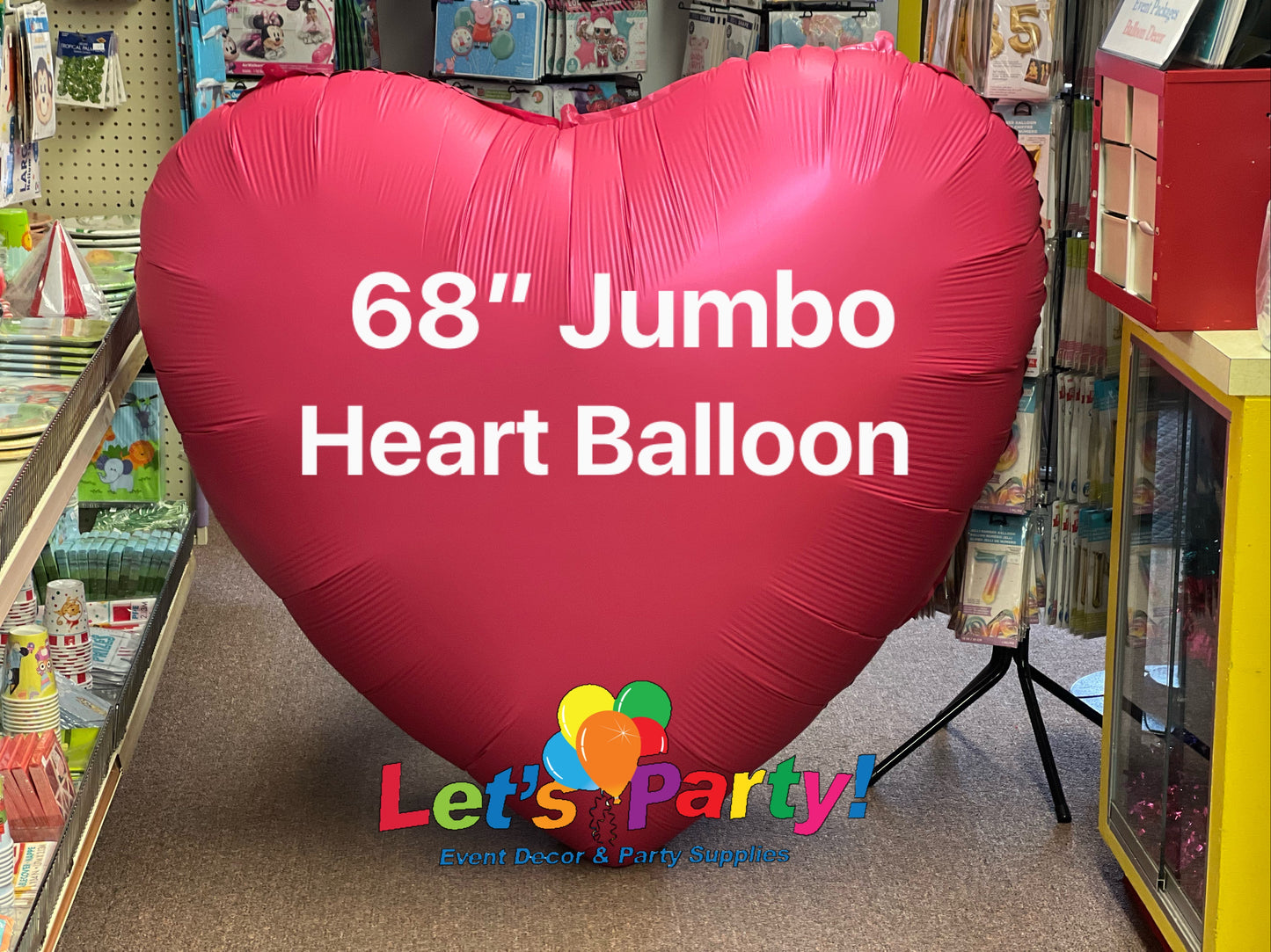 68" JUMBO Heart Balloon