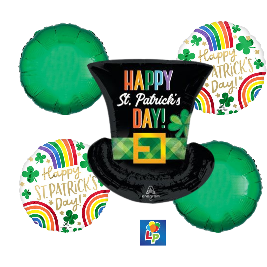 St. Patrick's Day Top Hat Rainbow Bouquet