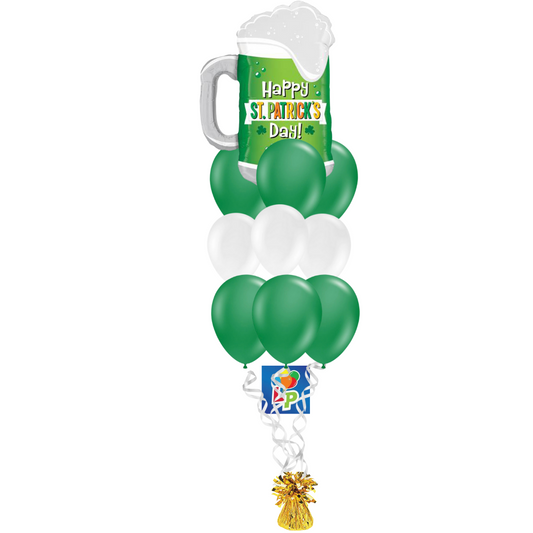 Green Beer Latex Balloon Bouquet