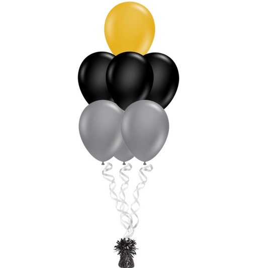 7 Latex Balloon Bouquet - Choose Your Balloon Color(s)