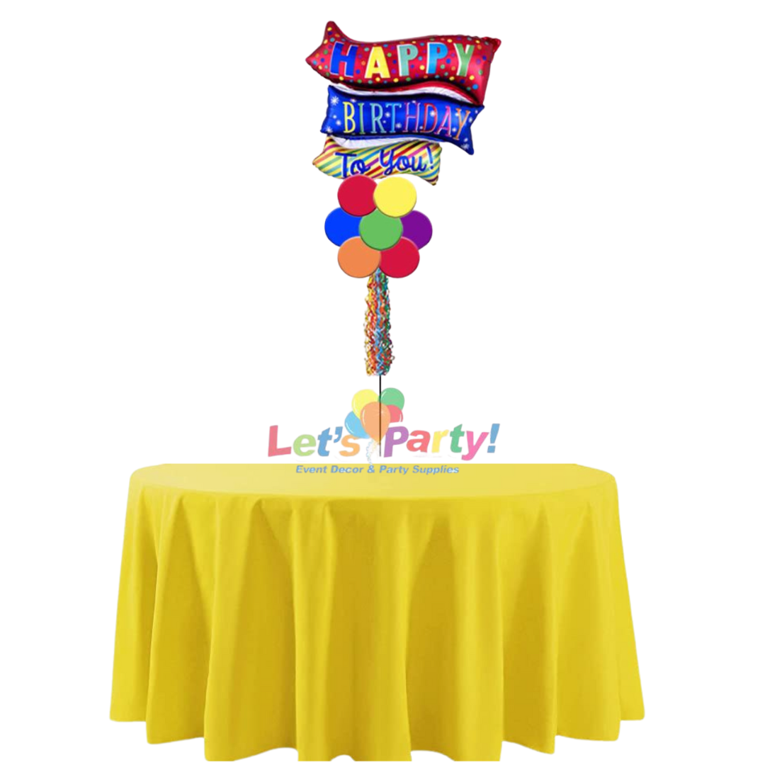 Happy Birthday To You Flag - Table Centerpiece