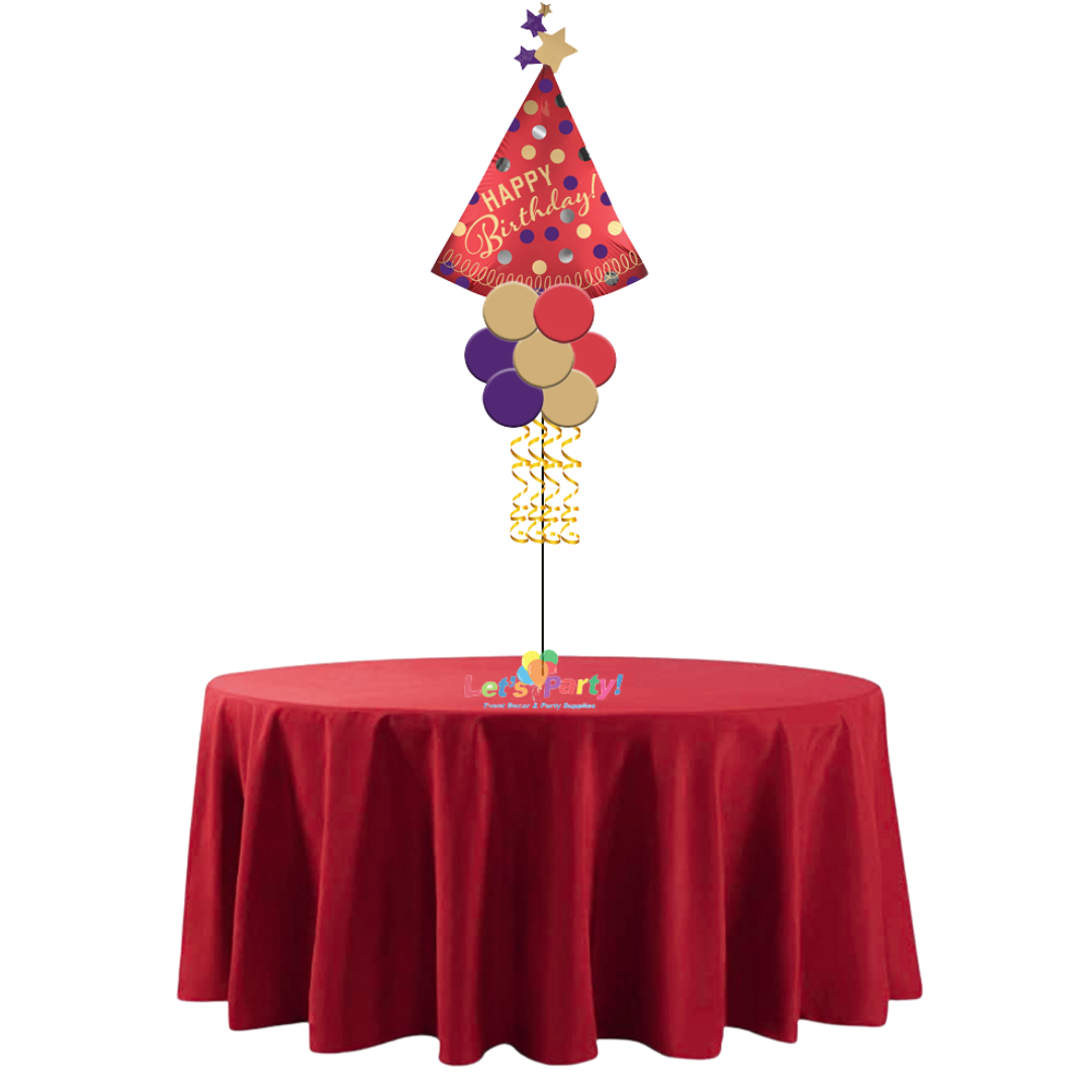 Happy Birthday Hat - Table Centerpiece