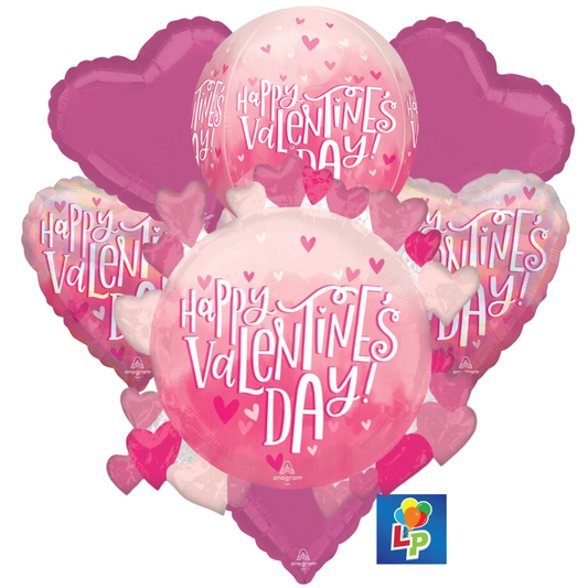 HVD Satin Hearts Deluxe Bouquet